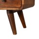 Компактная ТВ-тумба Mini Curved Chestnut с 2 ящиками