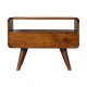 Компактная ТВ-тумба Mini Curved Chestnut с 2 ящиками