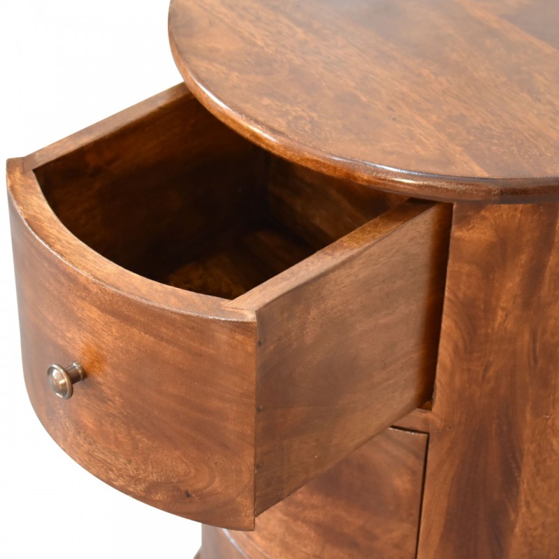 Chestnut 3 Drawer Drum Chest