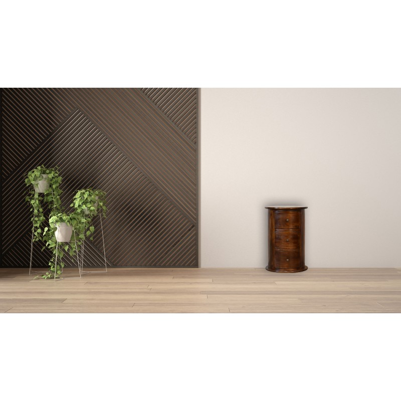 Chestnut 3 Drawer Drum Chest