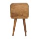 Компактная прикроватная тумба Mini Curved Oak-Ish с 2 ящиками