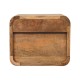 Mini Oak-Ish Floating Bedside Table with Open Shelf