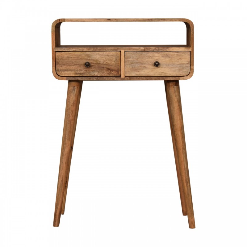 Компактная консоль Mini Curved Oak-Ish с нишей