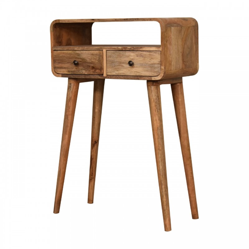 Компактная консоль Mini Curved Oak-Ish с нишей