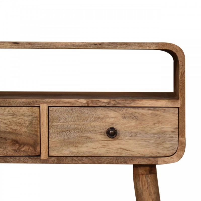 Компактная консоль Mini Curved Oak-Ish с нишей