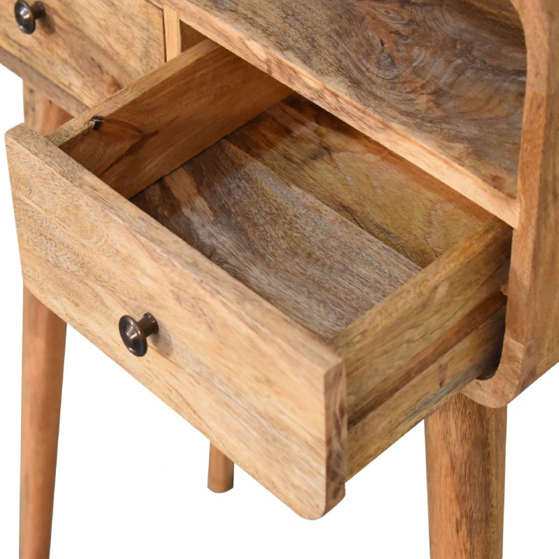 Компактная консоль Mini Curved Oak-Ish с нишей
