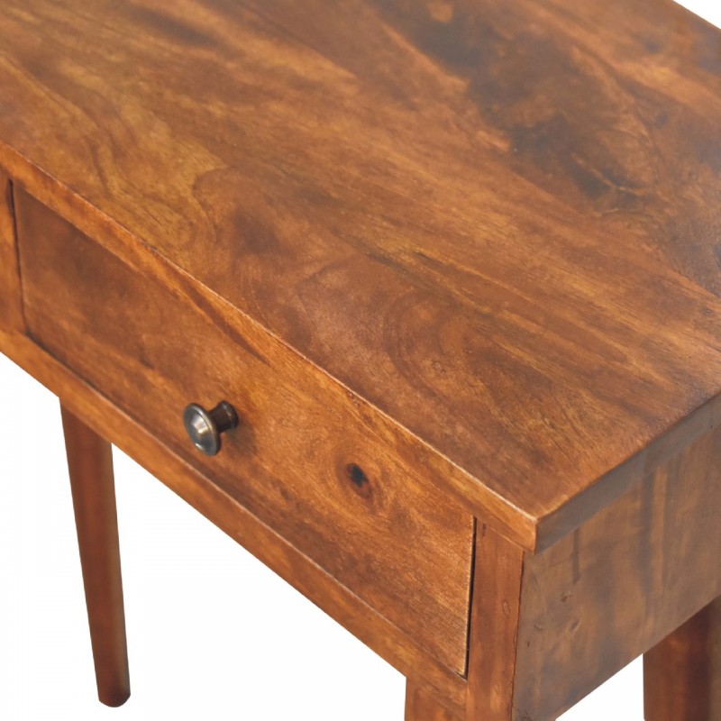 Компактная консоль Mini Chestnut Nordic с 2 ящиками