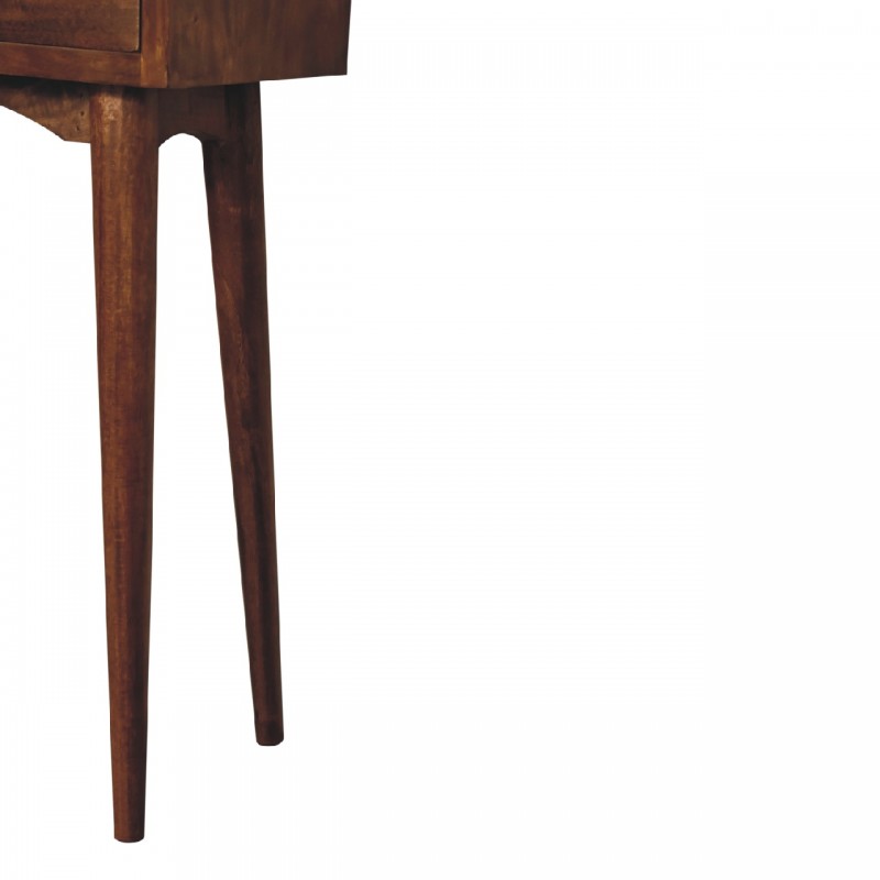 Компактная консоль Mini Chestnut Nordic с 2 ящиками