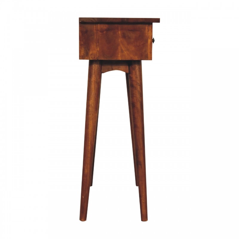 Компактная консоль Mini Chestnut Nordic с 2 ящиками