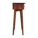 Компактная консоль Mini Chestnut Nordic с 2 ящиками