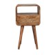 Компактная прикроватная тумба Mini Curved Oak-Ish с нишей