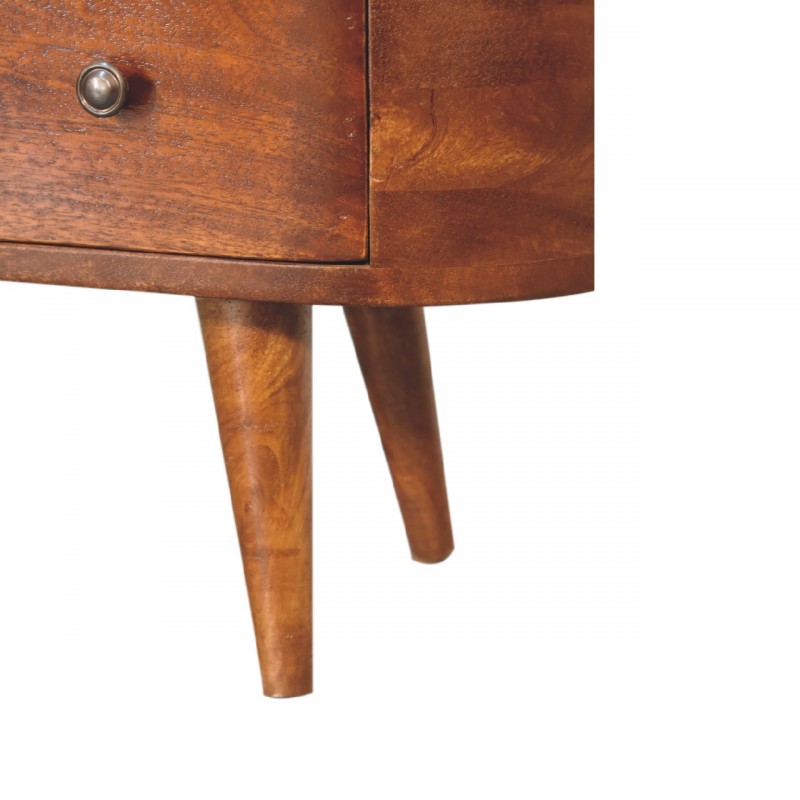 Журнальный столик Chestnut Rounded с открытой полкой
