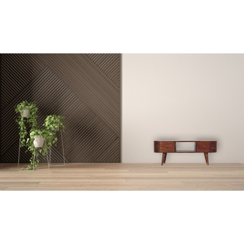 Журнальный столик Chestnut Rounded с открытой полкой