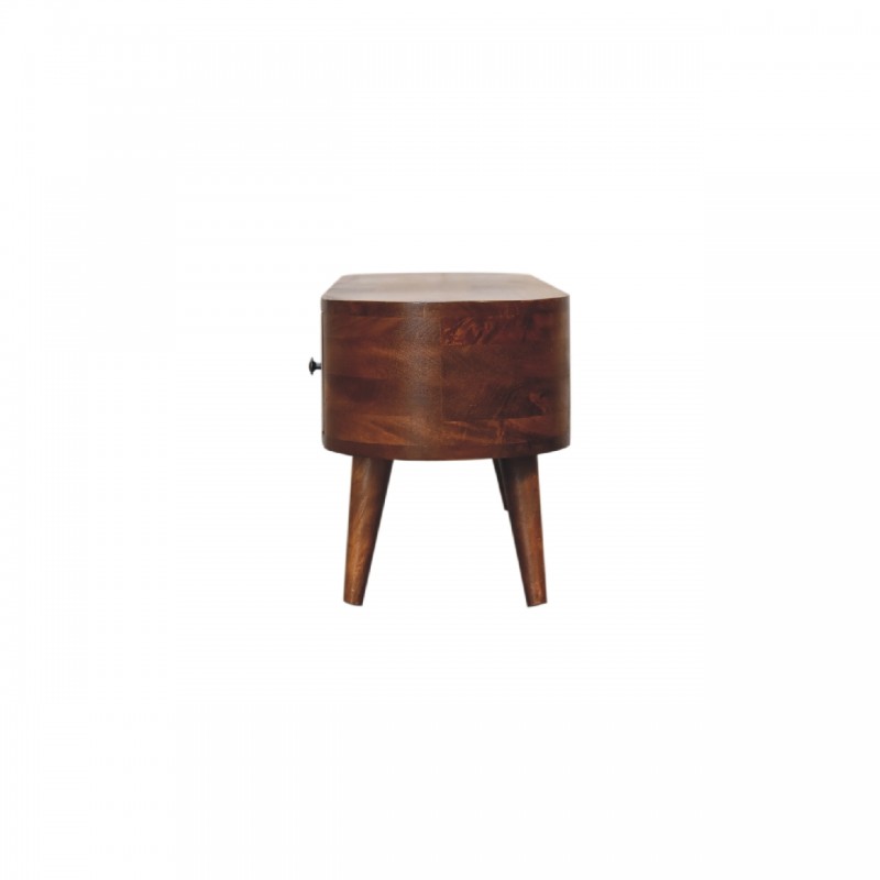 Журнальный столик Chestnut Rounded с открытой полкой