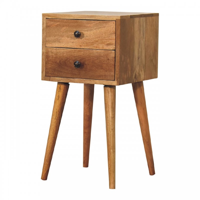 Компактная прикроватная тумба Mini Oak-Ish Nordic с 2 ящиками