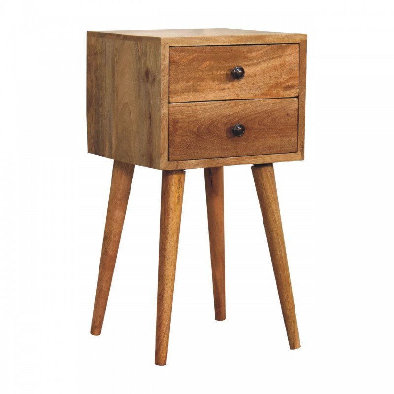 Компактная прикроватная тумба Mini Oak-Ish Nordic с 2 ящиками