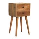 Компактная прикроватная тумба Mini Oak-Ish Nordic с 2 ящиками