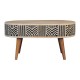 Журнальный столик Edessa Bone Inlay из массива манго