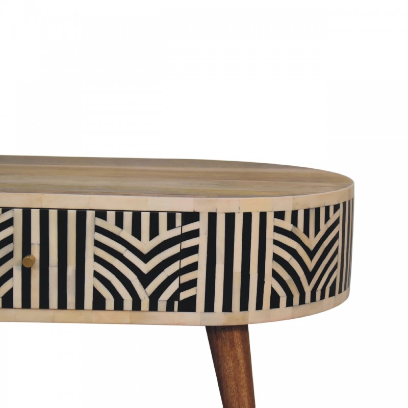 Журнальный столик Edessa Bone Inlay из массива манго