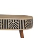 Журнальный столик Edessa Bone Inlay из массива манго