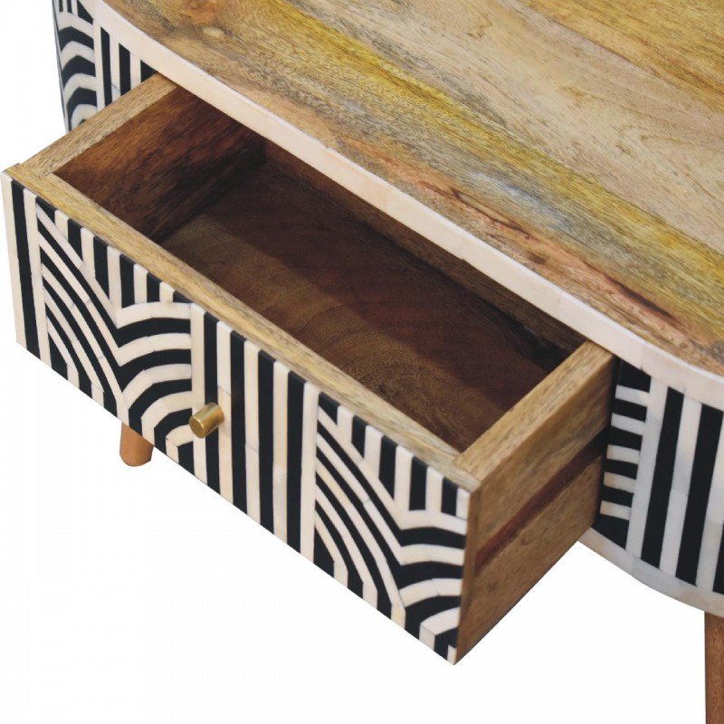 Журнальный столик Edessa Bone Inlay из массива манго