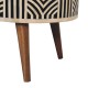 Журнальный столик Edessa Bone Inlay из массива манго