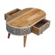 Журнальный столик Edessa Bone Inlay из массива манго