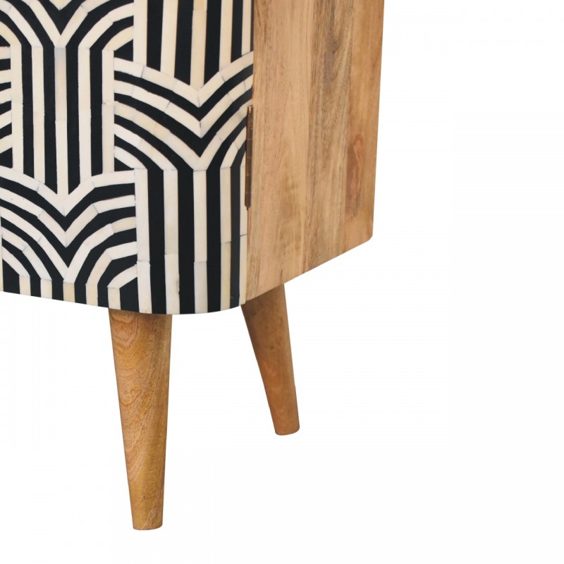 Шкаф для хранения Edessa Bone Inlay из массива манго