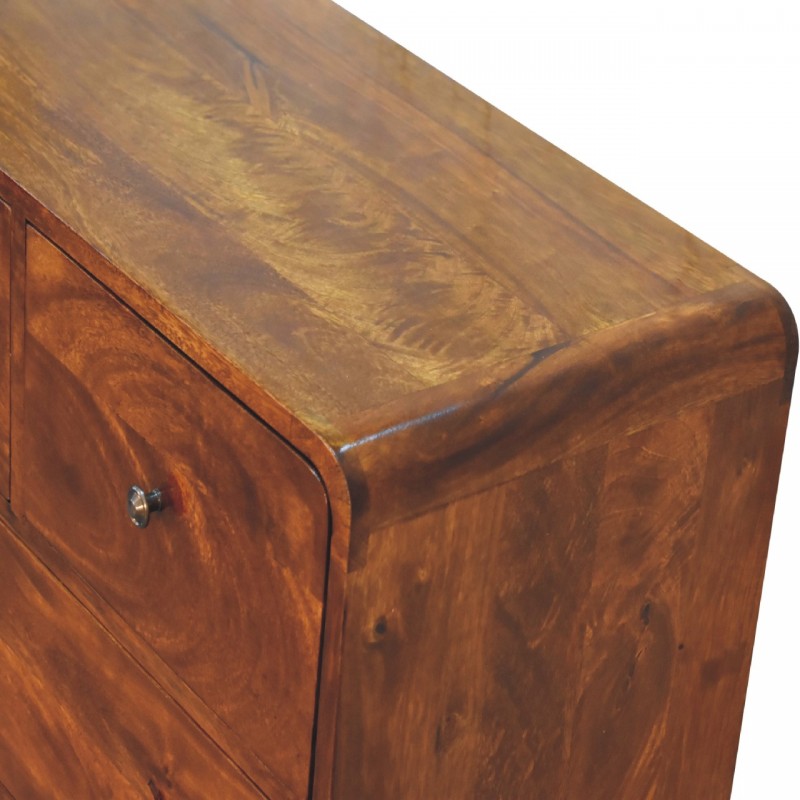 Комод Curved Chestnut с 5 ящиками