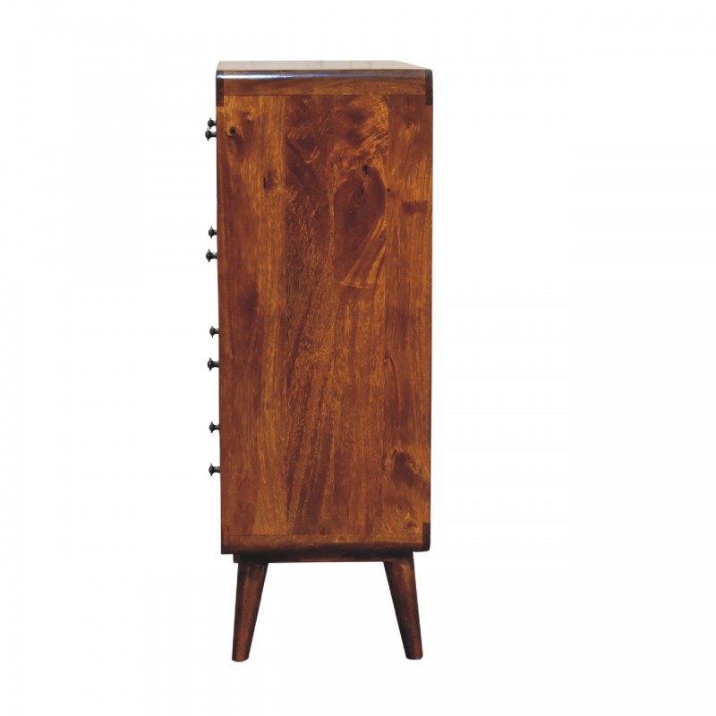 Комод Curved Chestnut с 5 ящиками