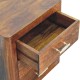Luca Chestnut Nachttisch mit 3 Schubladen