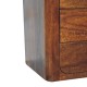 Luca Chestnut Nachttisch mit 3 Schubladen