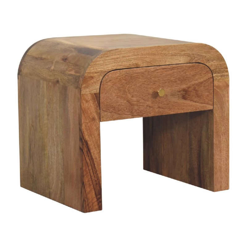 Darcy Chestnut Designer Nachttisch aus Mango-Holz