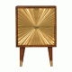 Manila Gold Chestnut Nachttisch mit Messingfronten