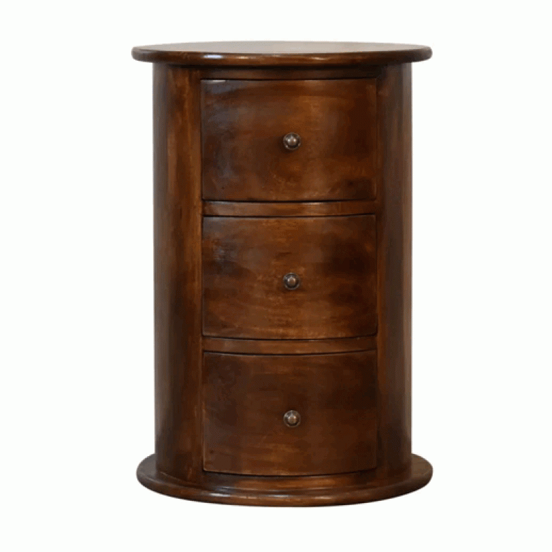 Chestnut 3 Drawer Drum Chest