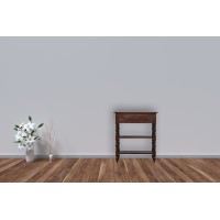 Turned Legs 1 Drawer Console Table Chestnut
