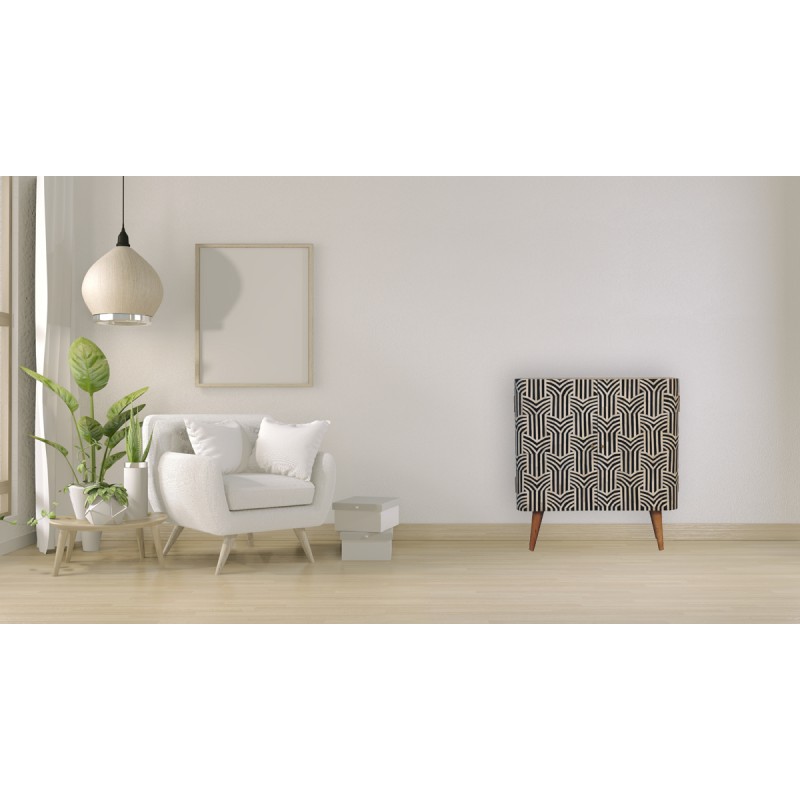 Шкаф для хранения Edessa Bone Inlay из массива манго