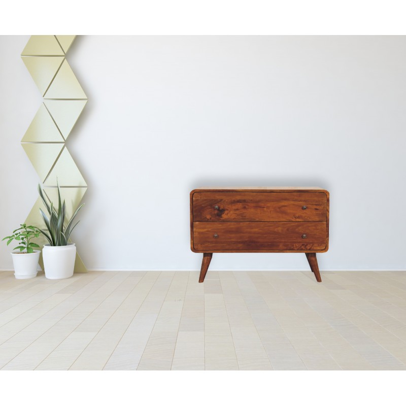 Комод Curved Chestnut с 2 ящиками