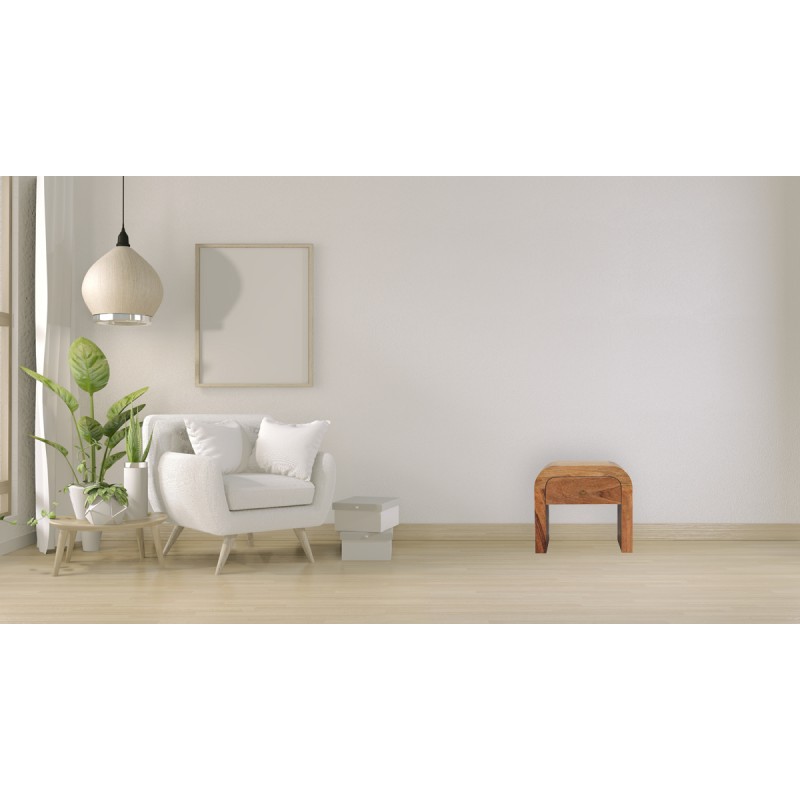 Darcy Chestnut Designer Nachttisch aus Mango-Holz