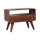 Компактная ТВ-тумба Mini Curved Chestnut с нишей