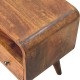 Компактная ТВ-тумба Mini Curved Chestnut с нишей