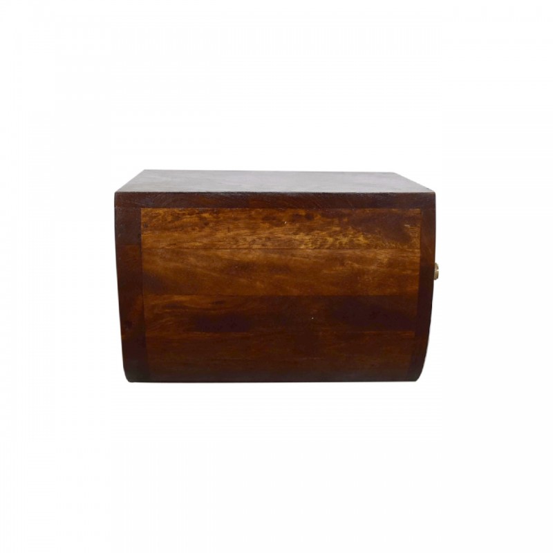 Chestnut Crescent Wall-Mounted Bedside Table