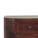 Lunar Chestnut Floating Nachttisch mit 2 Schubladen