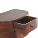 Lunar Chestnut Floating Nachttisch mit 2 Schubladen