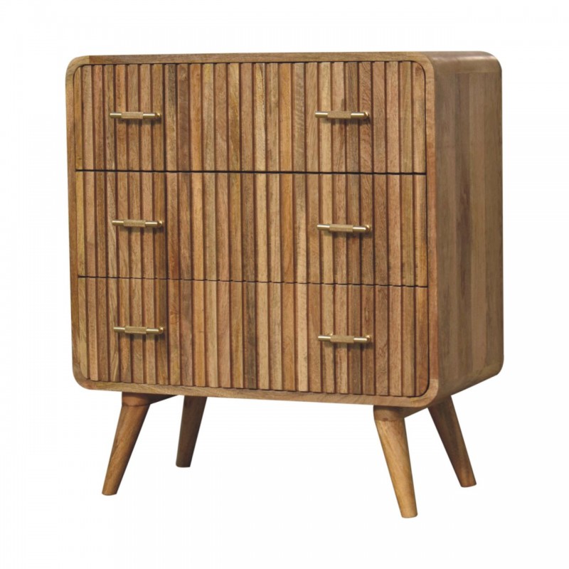 Комод T-Bar Ribbed Oak-Ish