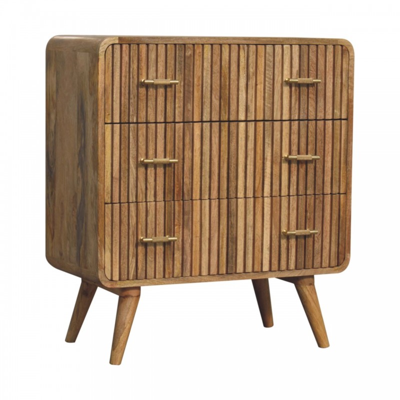 Комод T-Bar Ribbed Oak-Ish