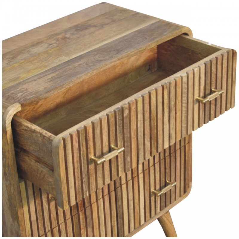 Комод T-Bar Ribbed Oak-Ish