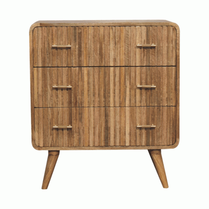 Комод T-Bar Ribbed Oak-Ish