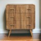Комод T-Bar Ribbed Oak-Ish