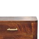 Chestnut T-Bar Nordic Bedside Table